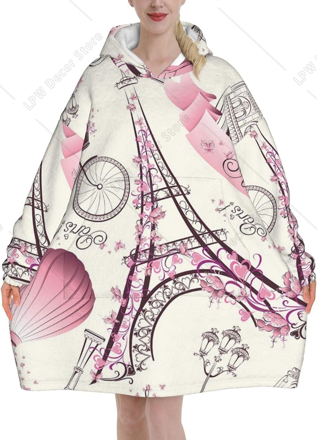 Paris Tower Flower Print Blank - Home Textiles Paris recension och pris