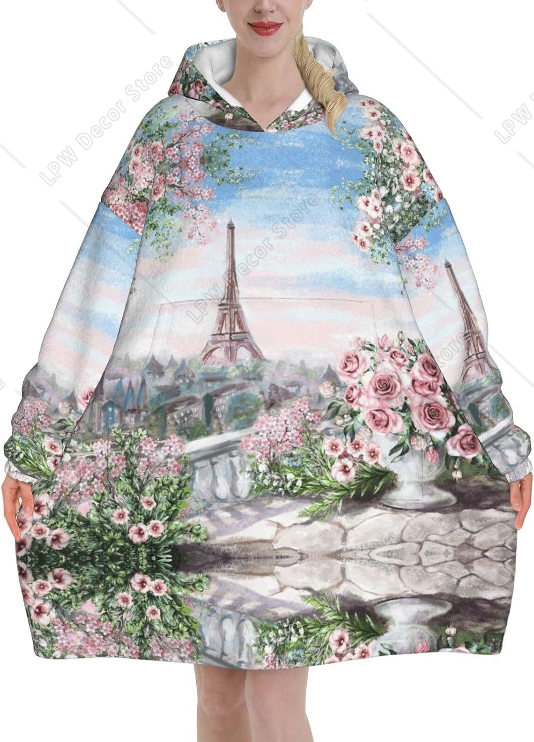 Tower Paris Print Blanket Hood - Home Textiles Paris recension och pris