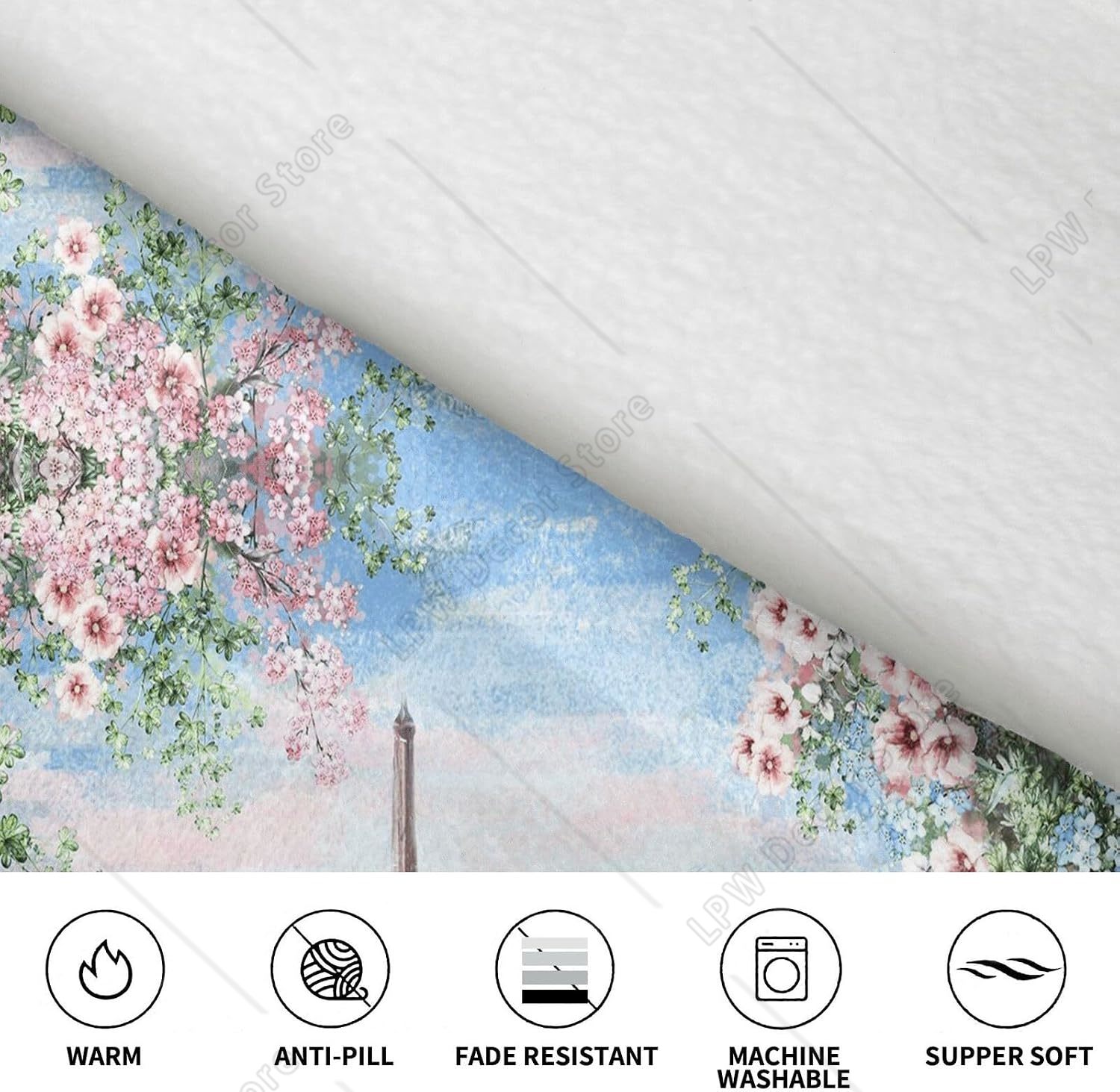 Tower Paris Print Blanket Hood - Home Textiles Paris recension och pris