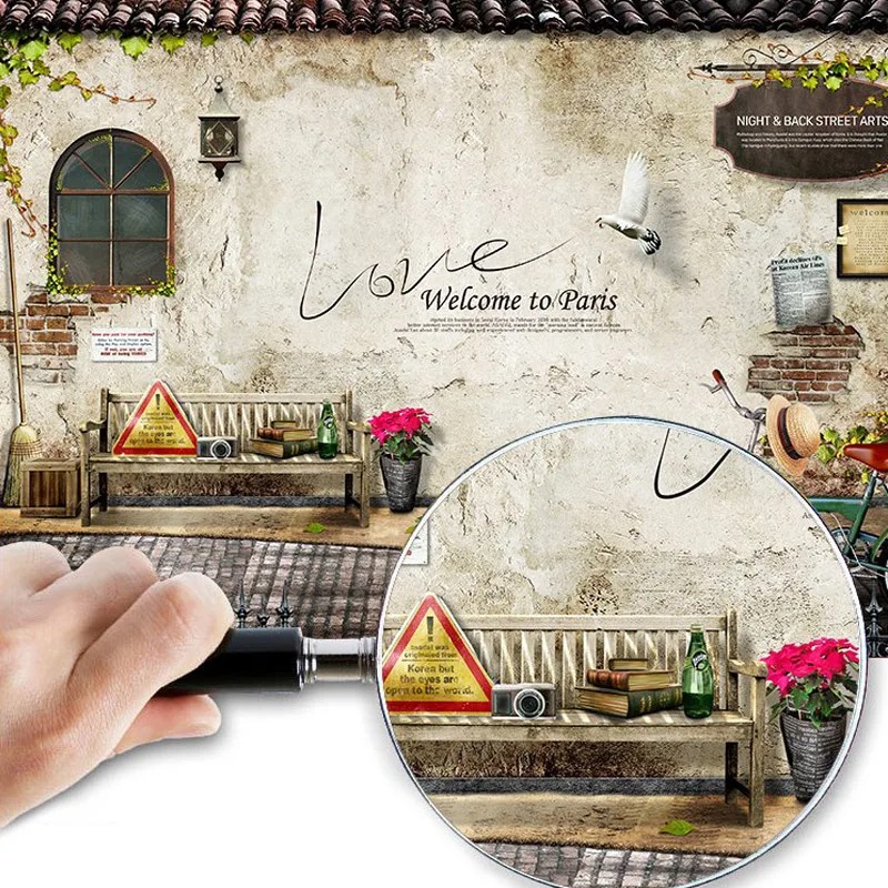 Papel De Parede 3D Custom Wall - Home Textiles Paris recension och pris