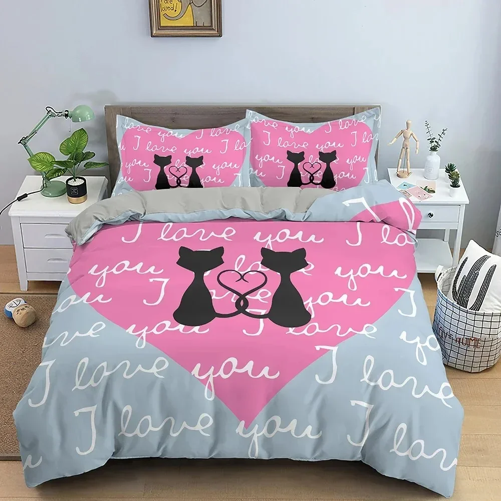 3D Love Heart Duvet Cover Pari - Home Textiles Paris recension och pris