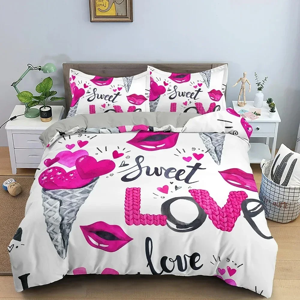 3D Love Heart Duvet Cover Pari - Home Textiles Paris recension och pris