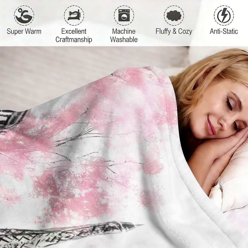 Paris Rainy Day Romantic Flann - Home Textiles Paris recension och pris