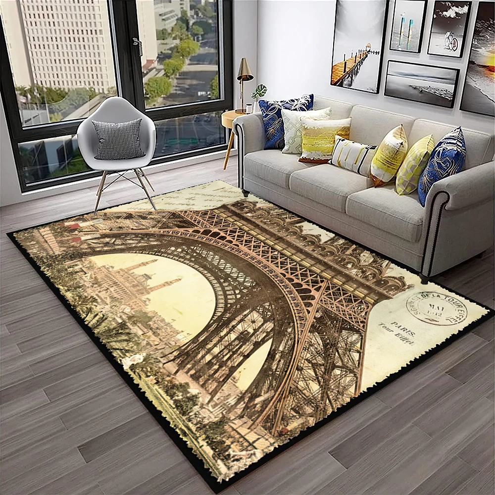 France Paris Eiffel Tower Retr - Home Textiles Paris recension och pris
